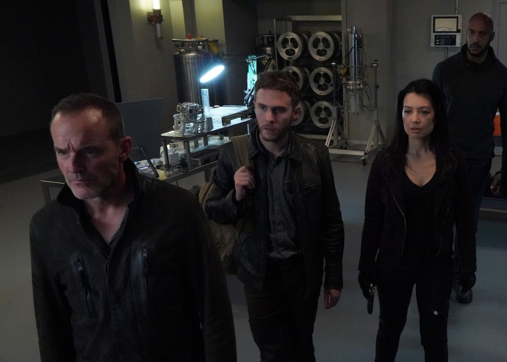 Coulson, Fitz, May et Mack