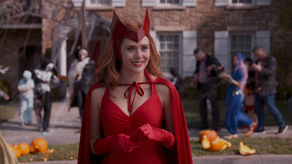 Wanda (Elizabeth Olsen) dans son costume