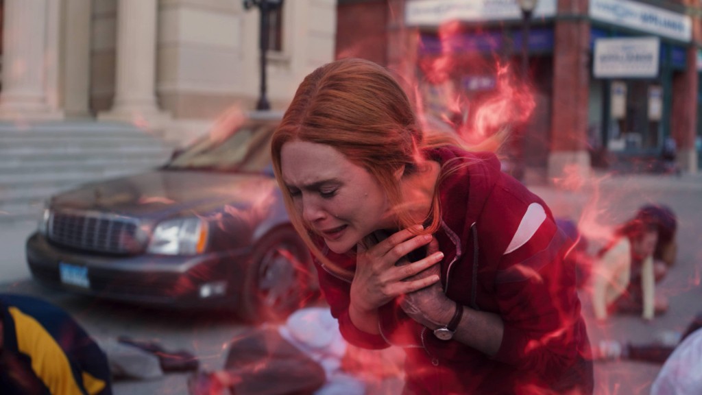 Wanda (Elizabeth Olsen) dépassée par ses pouvoirs