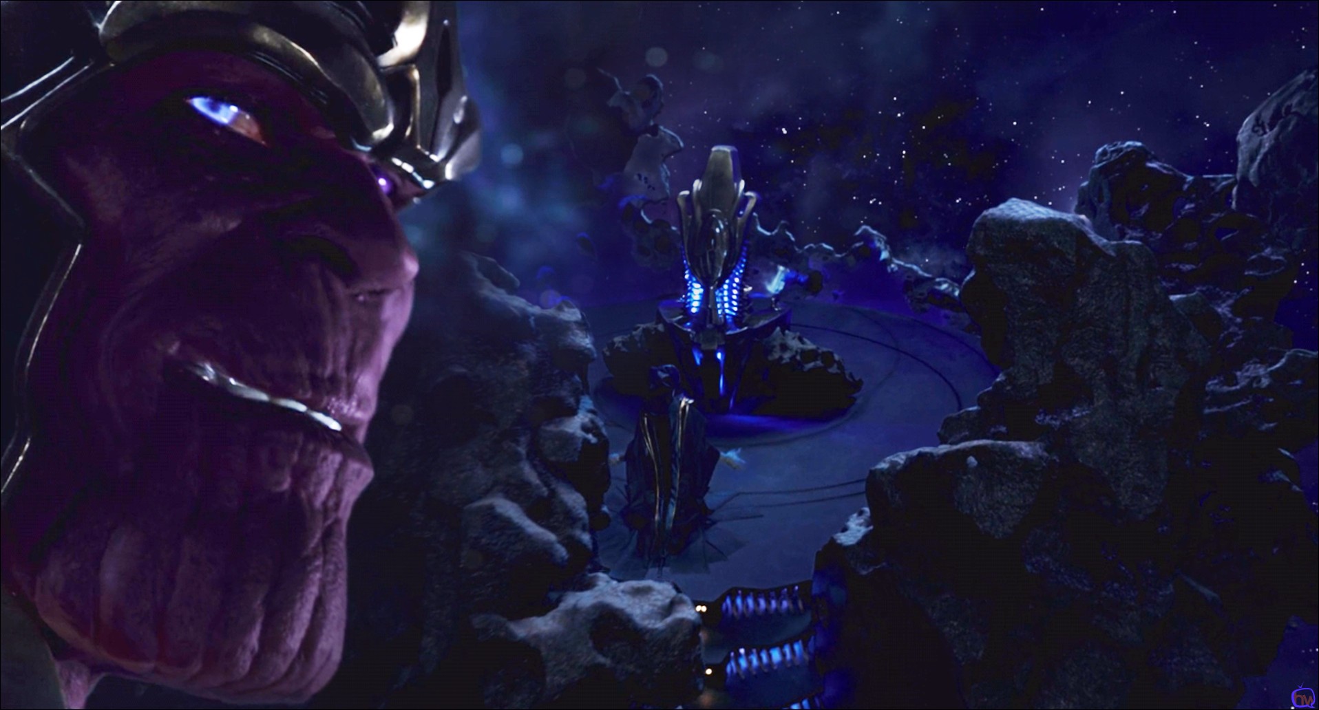 L'Autre et Thanos, scène post-générique du film MARVEL Avengers