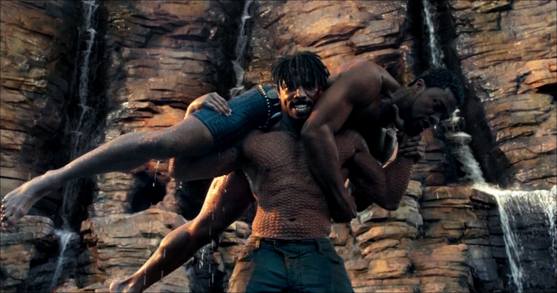 Killmonger et T'Challa, film MARVEL Black Panther
