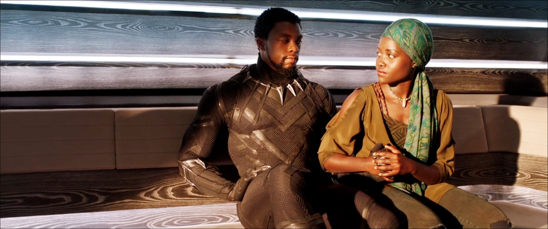T'Challa et Nakia, film MARVEL Black Panther