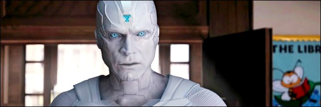 MARVEL, White Vision interpr&eacute;t&eacute; par Paul Bettany
